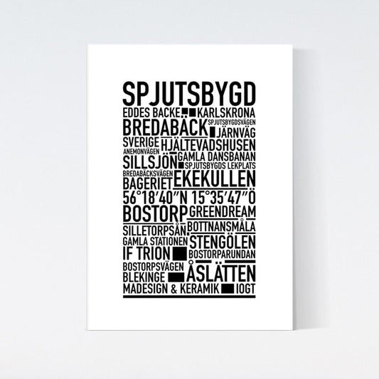 Spjutsbygd Text Poster