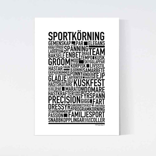 Sportkörning Text Poster