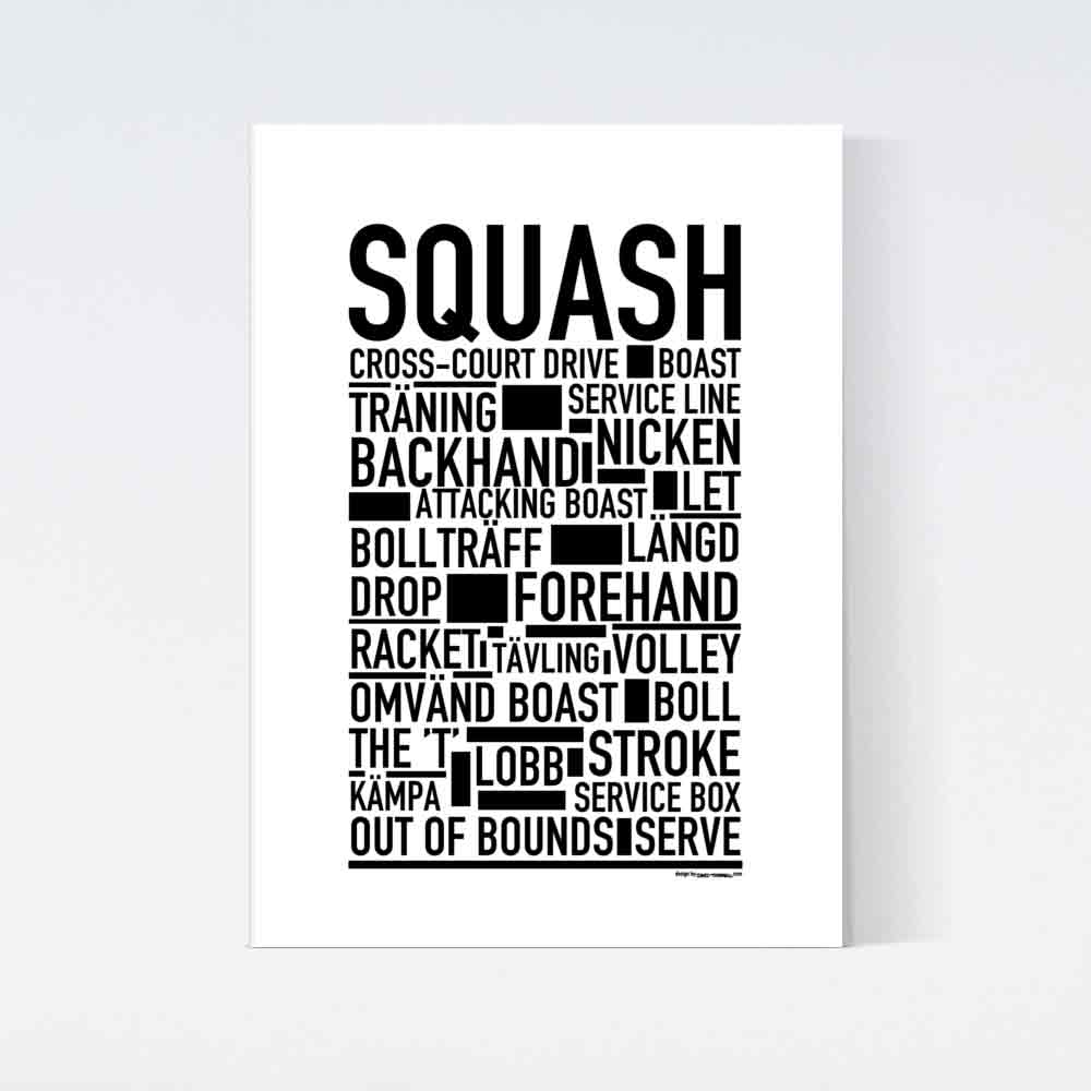 Squash Text Poster