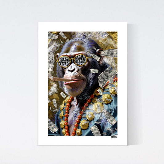 Kingly Gorilla Poster