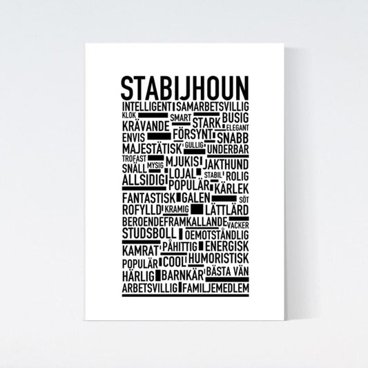 Stabijhoun Text Poster