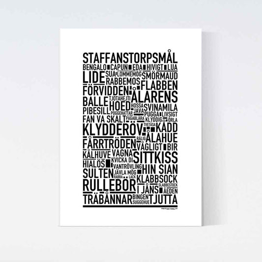 Staffanstorpsmål Dialekt Text Poster