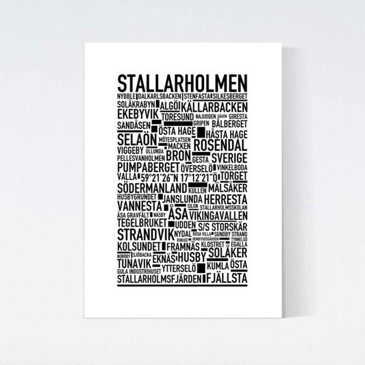 Stallarholmen Text Poster