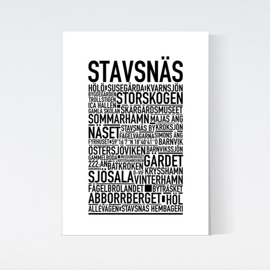 Stavsnäs Text Poster