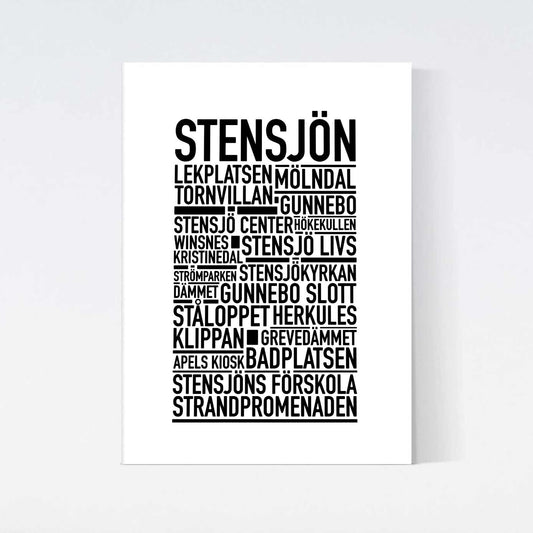 Stensjön Text Poster