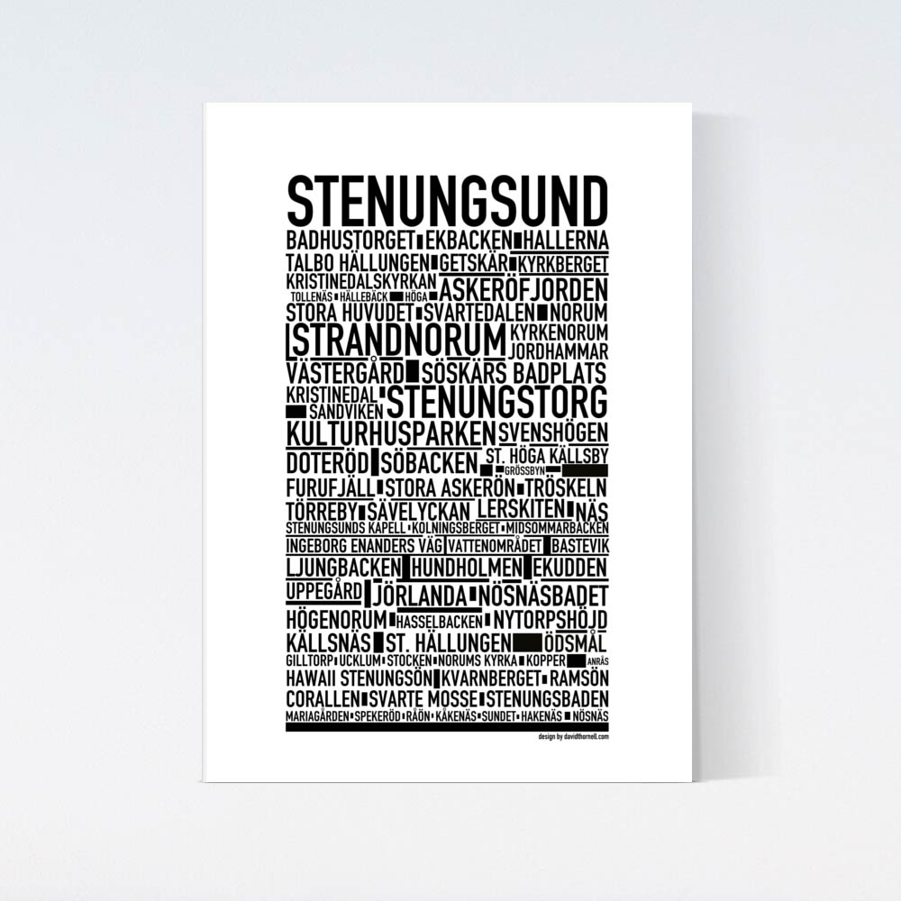 Stenungsund Text Poster