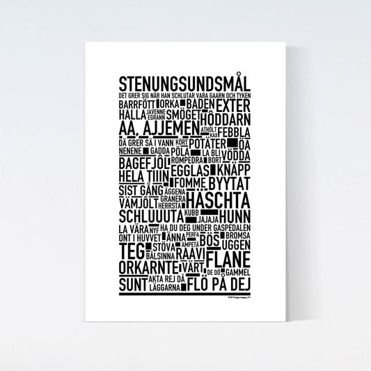 Stenungsundsmål Dialekt Text Poster