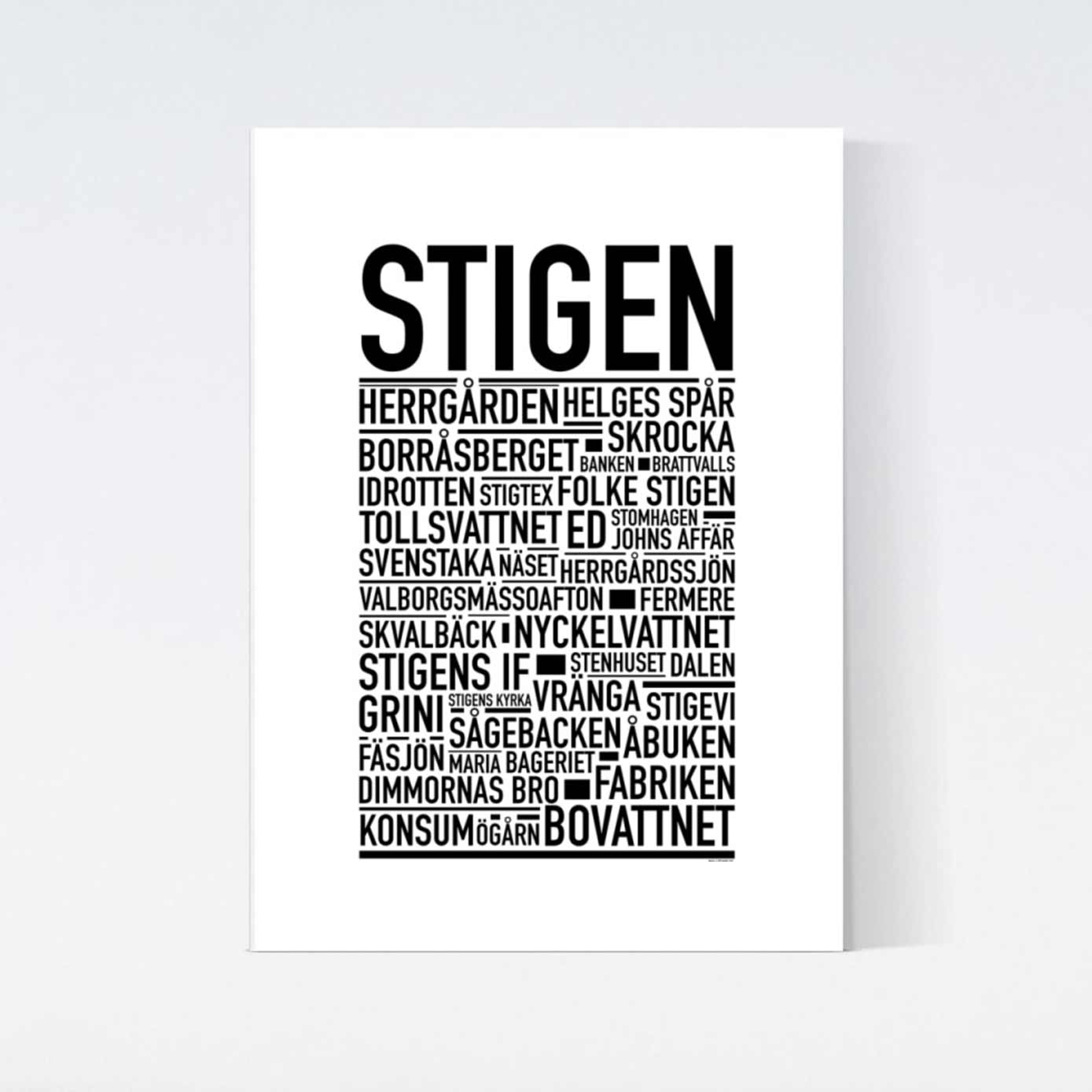Stigen Text Poster
