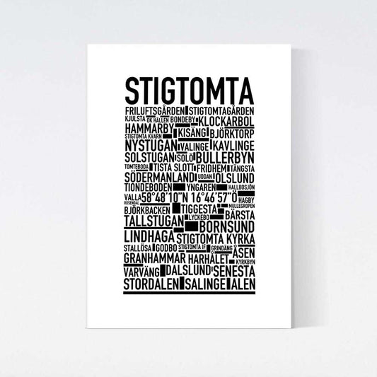 Stigtomta Text Poster