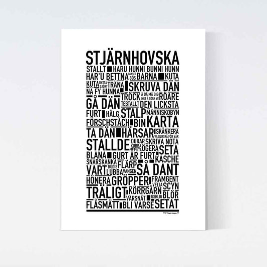 Stjärnhovska Dialekt Text Poster
