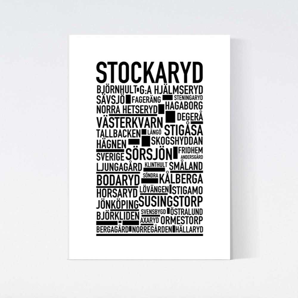 Stockaryd Text Poster