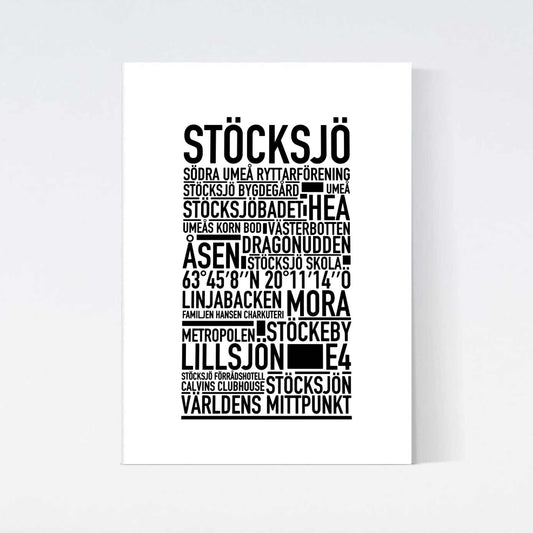Stöcksjö Text Poster