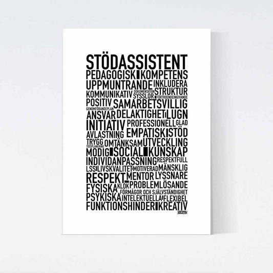 Stödassistent 2025 Text Poster
