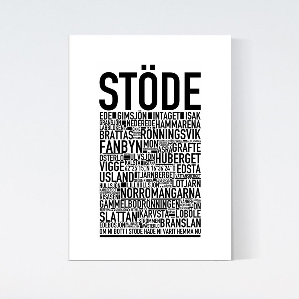 Stöde Text Poster