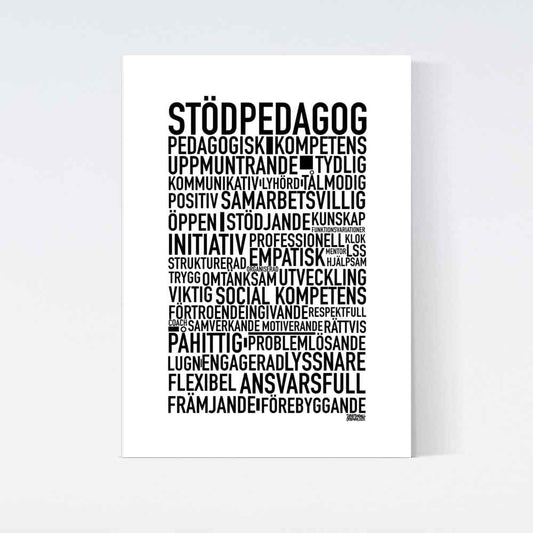 Stödpedagog 2025 Text Poster