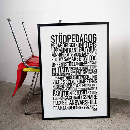 Stödpedagog 2025 Text Poster