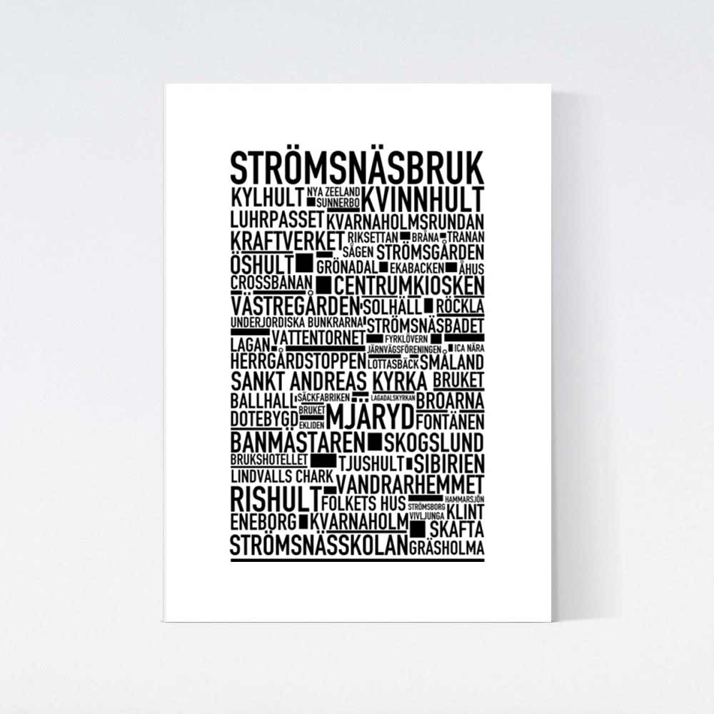 Strömsnäsbruk Text Poster