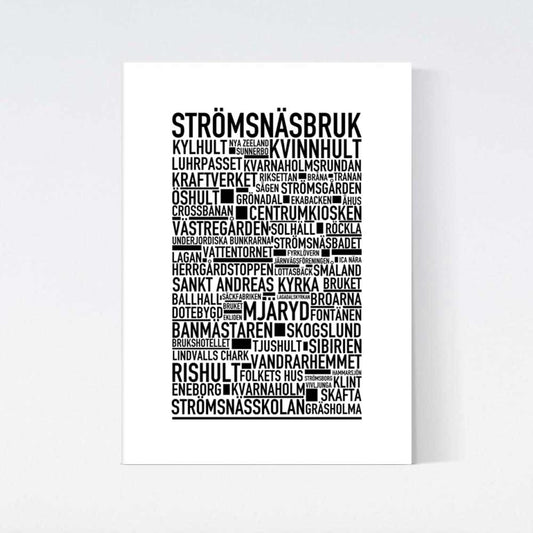 Strömsnäsbruk Text Poster