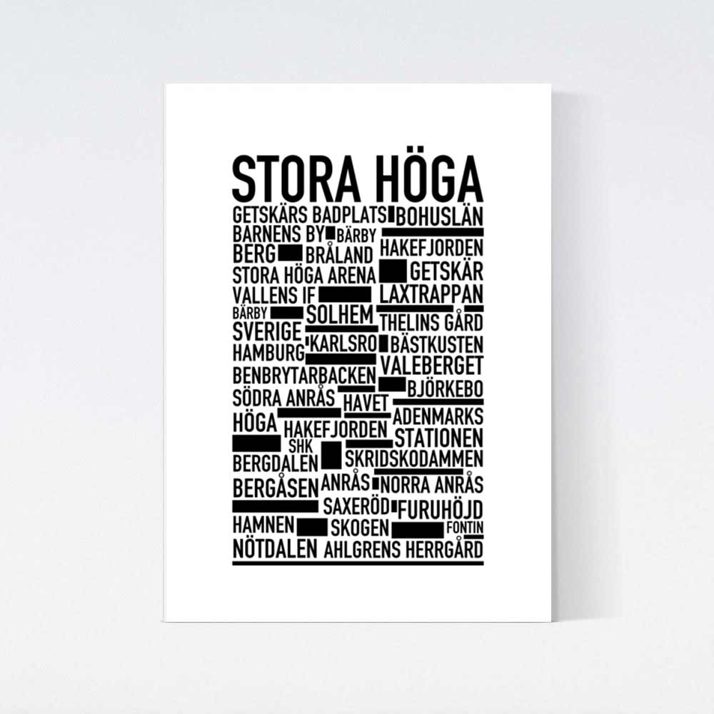 Stora Höga Text Poster