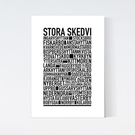 Stora Skedevi Text Poster
