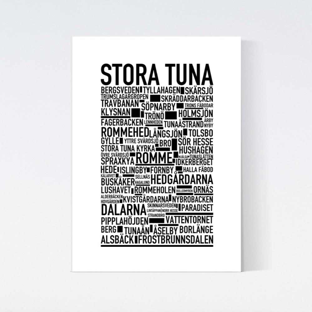Stora Tuna Text Poster