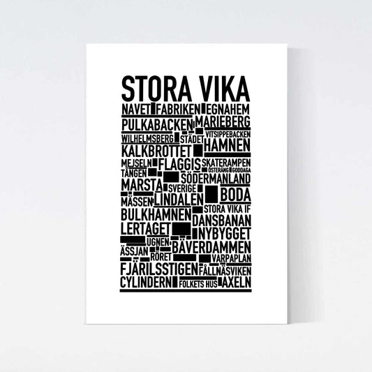 Stora Vika Text Poster