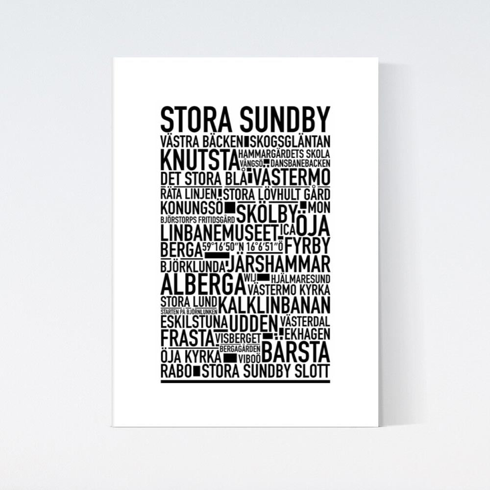 Stora Sundby Text Poster