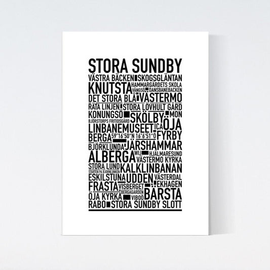 Stora Sundby Text Poster
