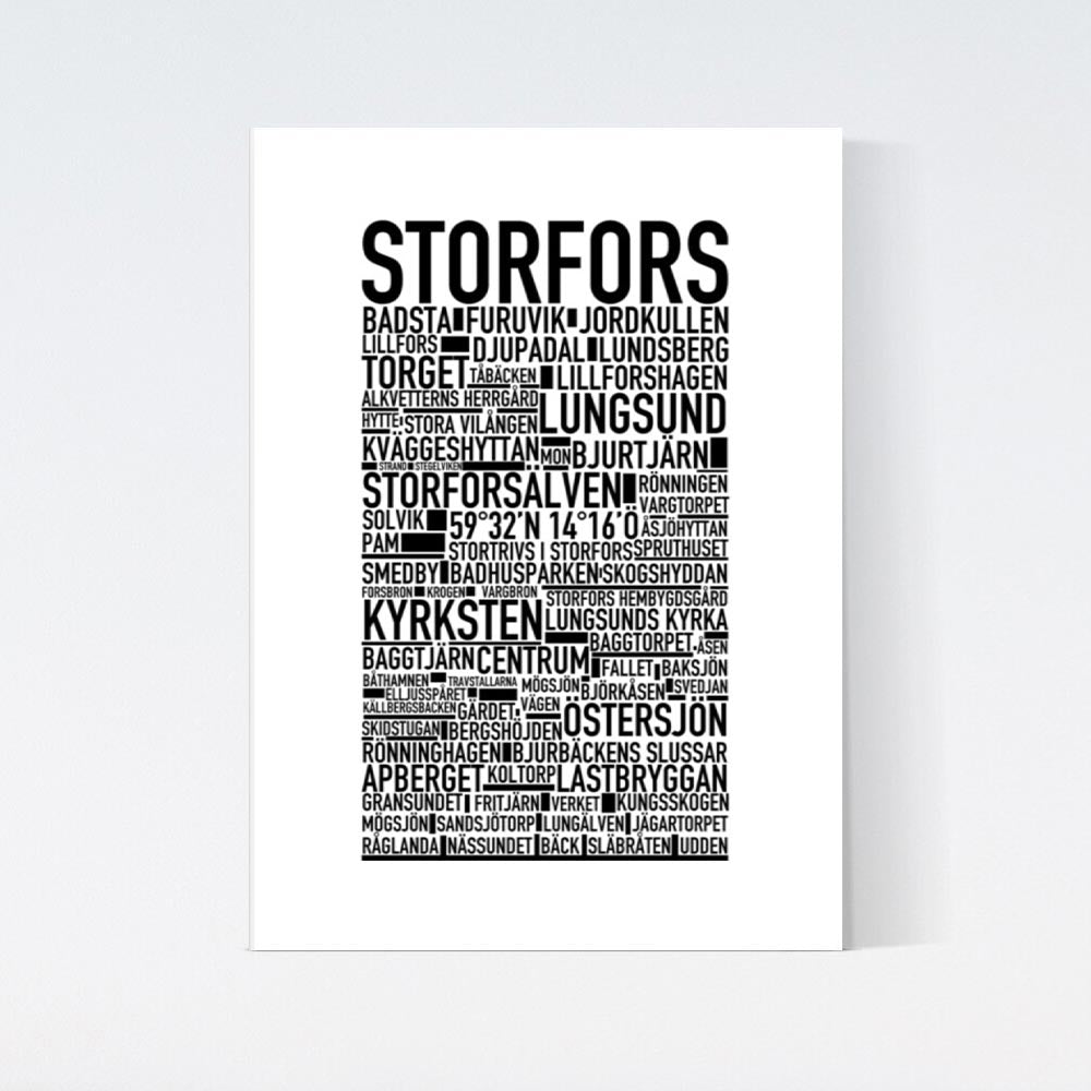 Storfors Text Poster