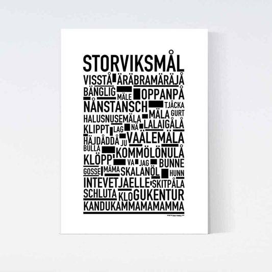 Storviksmål Dialekt Text Poster