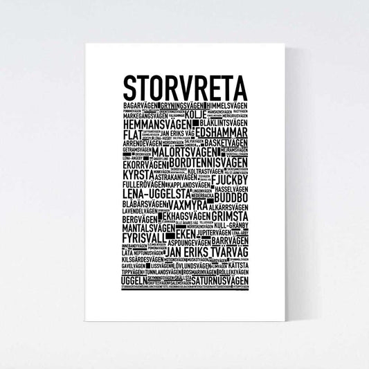 Storvreta Text Poster