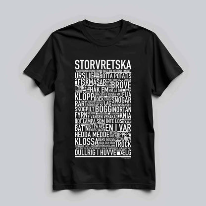 Storvretska Dialekt Text T-shirt