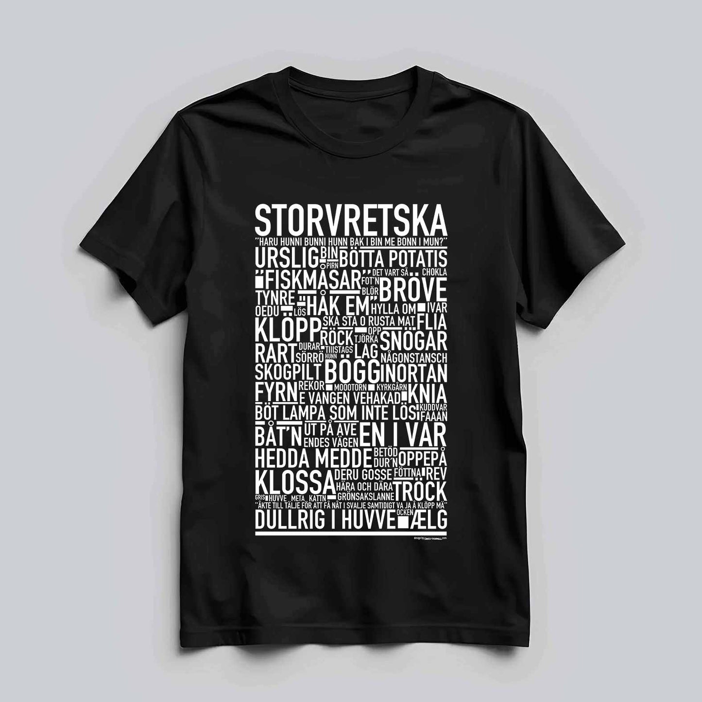 Storvretska Dialekt Text T-shirt