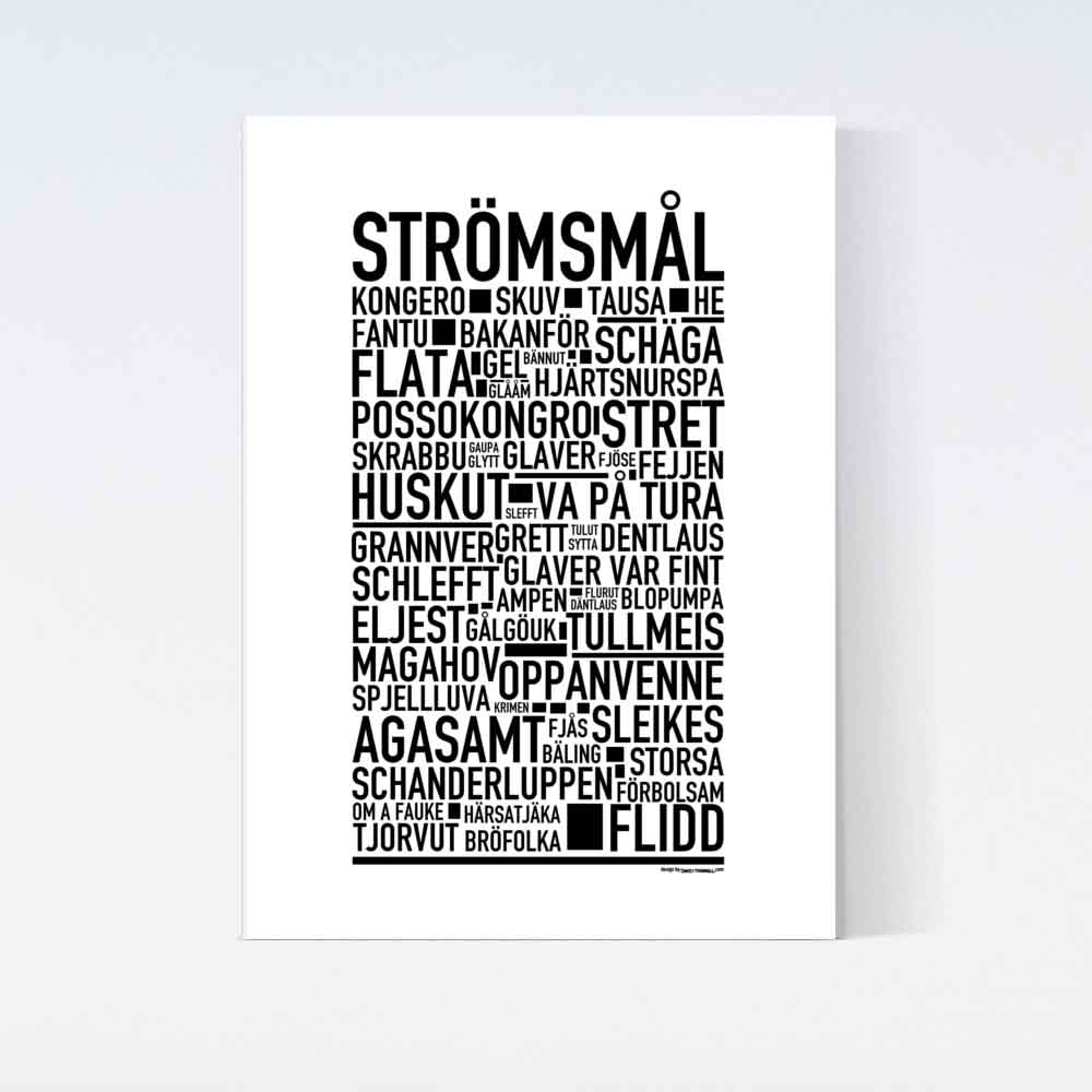 Strömsmål Dialekt Text Poster