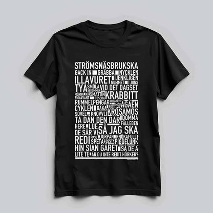 Strömsnäsbrukska Dialekt Text T-shirt