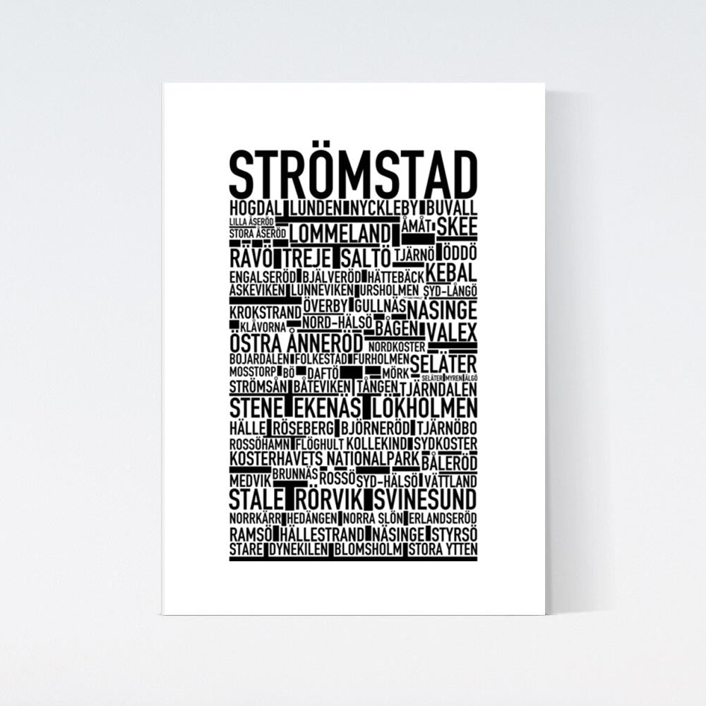 Strömstad Text Poster