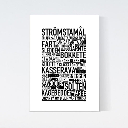 Strömstamål Dialekt Text Poster