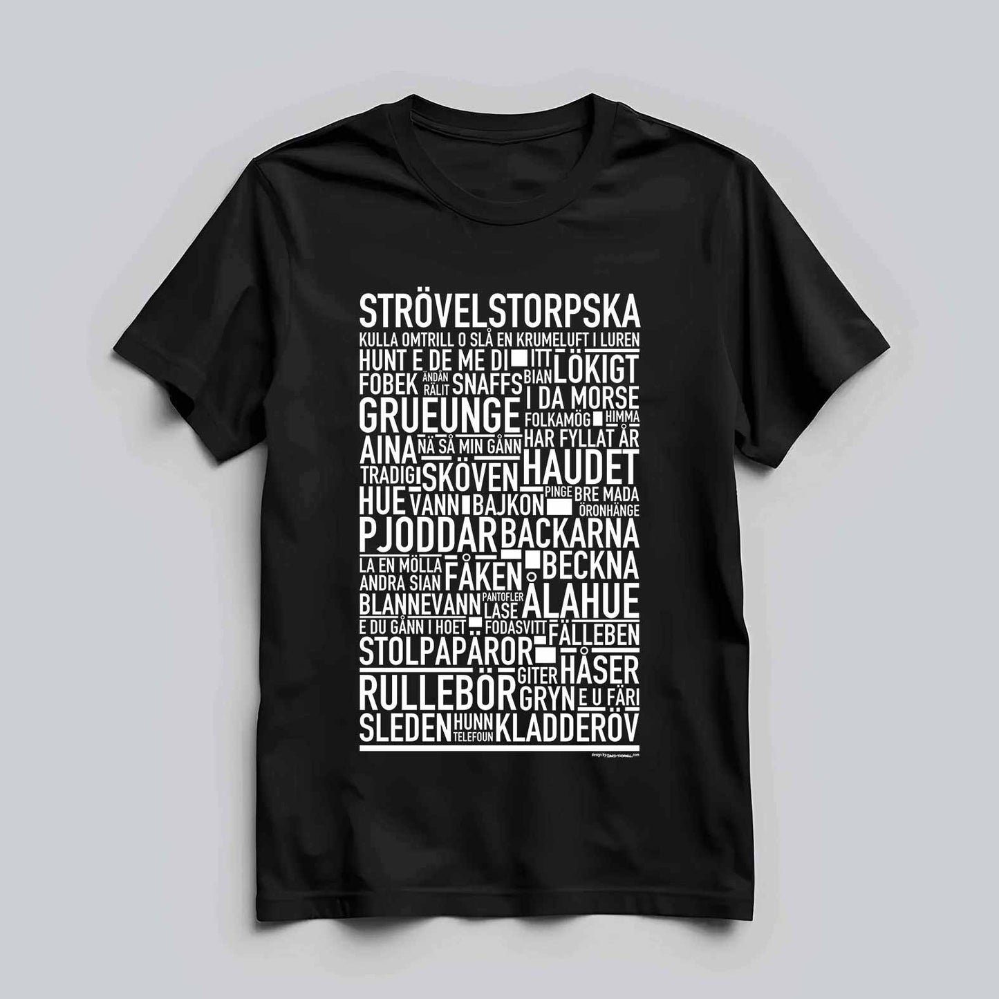 Strövelstorpska Dialekt Text T-shirt