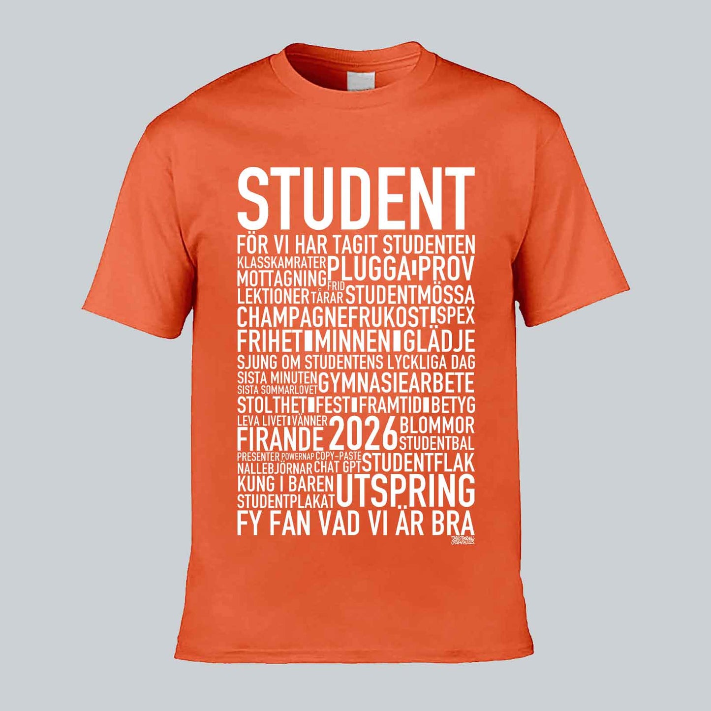 Student 2026 Text T-shirt