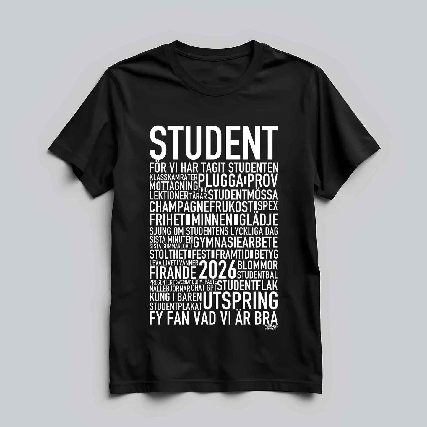Student 2026 Text T-shirt
