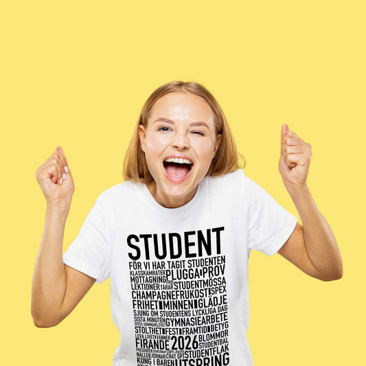 Student 2026 Text T-shirt