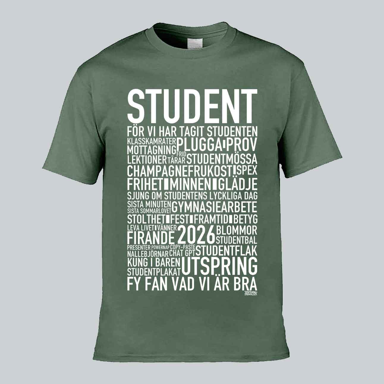Student 2026 Text T-shirt