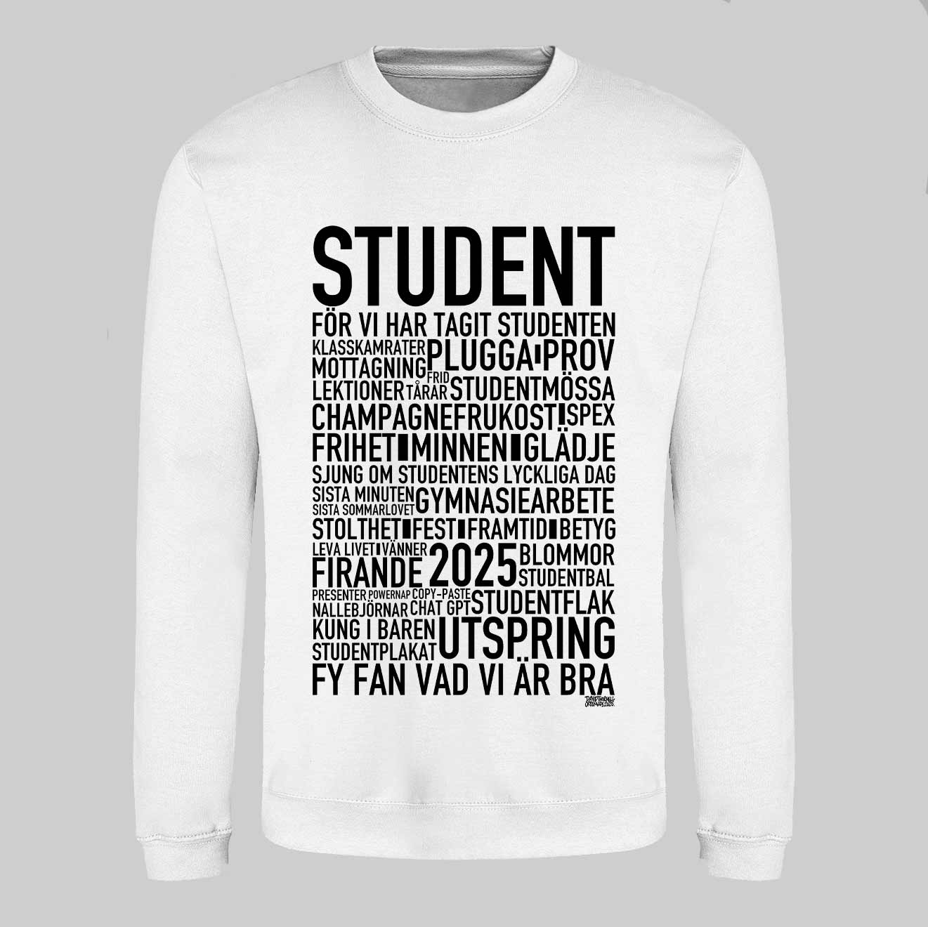 Student 2025 Text Sweatshirt