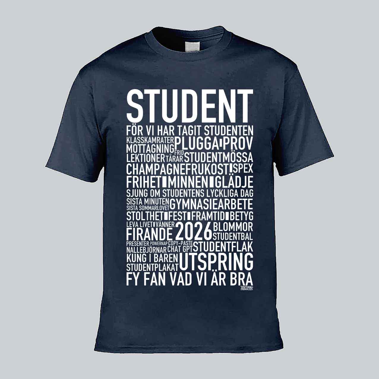 Student 2026 Text T-shirt