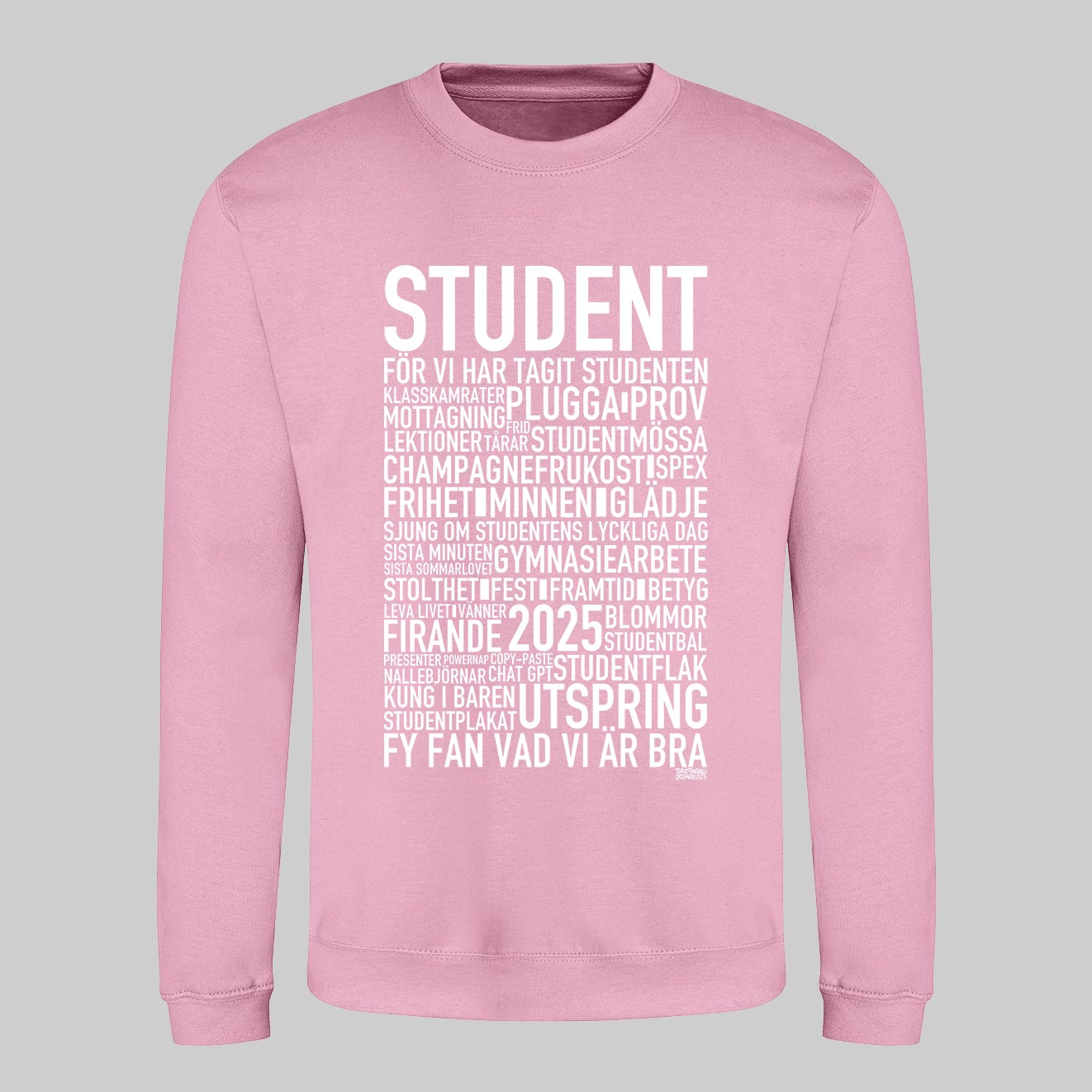 Student 2025 Text Sweatshirt