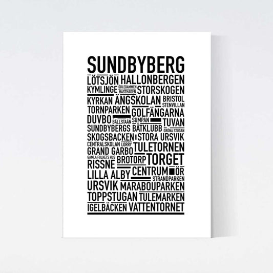 Sundbyberg Text Poster