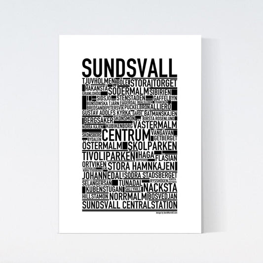 Sundsvall Text Poster