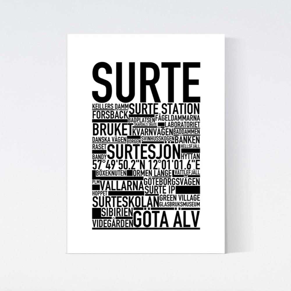 Surte Text Poster