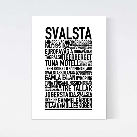Svalsta Text Poster
