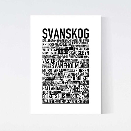 Svanskog Text Poster